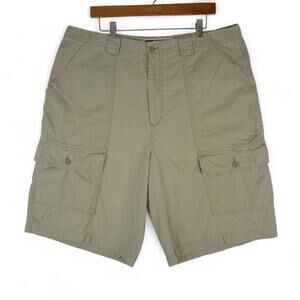 Vintage Tommy Hilfiger Shorts Mens 38x11.5 Tan Cargo Utility 90s Y2K Streetwear